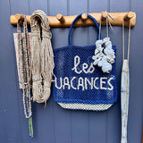 The Jacksons Les Vacances Jute Bag / Indigo - Natural