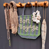 The Jacksons Bon Voyage Jute Bag / Pebble- Green - Natural