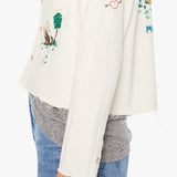 Mother The Super Exs Crop Fray Jacket / Fired Up
