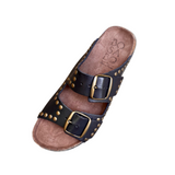 Bosabo Buckled Slides / Nero
