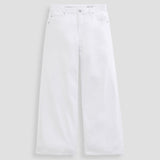 AG Saige Wide Leg Crop Denims / White