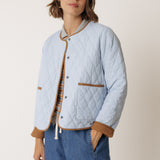 Indi & Cold Reversible Quilted Coat / Almond