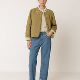 Indi & Cold Reversible Quilted Coat / Khaki