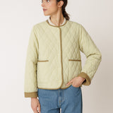 Indi & Cold Reversible Quilted Coat / Khaki
