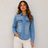 Please Denim Shirt / Washed Blue