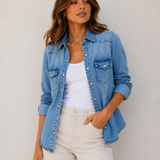 Please Denim Shirt / Washed Blue