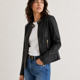 Vinette Classic Biker's Jacket / Black