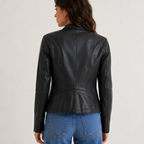 Vinette Classic Biker's Jacket / Black