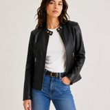 Vinette Classic Biker's Jacket / Black