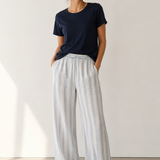 Diega Portoricolo Pants / White-Light Blue