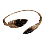 Gas Bijoux Penna Feather Cuff / Black