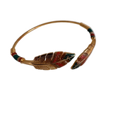 Gas Bijoux Penna Feather Cuff / Orange