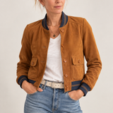 Pariente Retro Bomber Jacket / Cognac