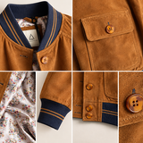 Pariente Retro Bomber Jacket / Cognac