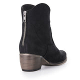 Nubuck Love Zip Boot - Black