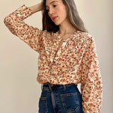 Marie Louise De Monterey Delphine Blouse / Ecru