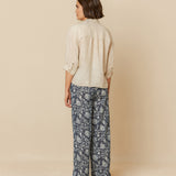 Indi & Cold Wide Leg Pant / Indigo Pattern