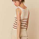 Indi & Cold Stripes Knit / Chocolate