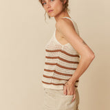 Indi & Cold Stripes Knit / Chocolate