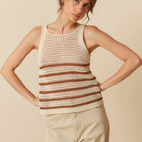 Indi & Cold Stripes Knit / Chocolate