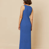 Indi & Cold Ribbed Knit Dress/ Azul Klein