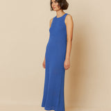 Indi & Cold Ribbed Knit Dress/ Azul Klein