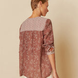 Indi & Cold Twin Patch Shirt / Chocolate