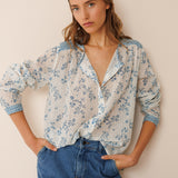 Indi & Cold Twin Patch Shirt / Crudo Indigo