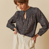 Indi & Cold Raglan Sleeve Top / Carbon