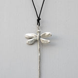 Pesci Che Volano Libellula Silver Plated Pendant