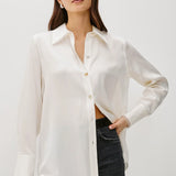Rails Abbey Long Sleeve Button Down / Ivory