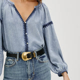 Rails Toshi Top / Medium Cloud Wash
