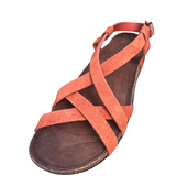 Bosabo Cross Over Sling Back Sandal / Rust