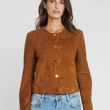 Marion Suede Jacket / Cognac