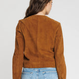 Marion Suede Jacket / Cognac