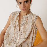 Indi & Cold Sleevless Cotton Top