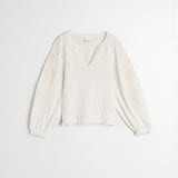 Indi & Cold Embroidered Blouse / White