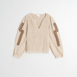 Indi & Cold Embroidered Blouse / Piedra