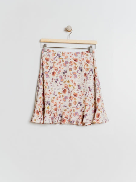 Indi & Cold Frill bottom Skirt / Malva