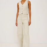 Rails La Jolla Vest / Ecru Railroad Stripe