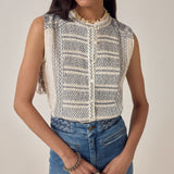 Maison Hotel Irina Sleeveless Blouse / Lapis Lazuli