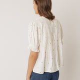 Indi & Cold Floral motif Cotton Top