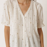 Indi & Cold Floral motif Cotton Top