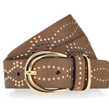 B.belt Melinda Gold Buckle Belt / Cognac