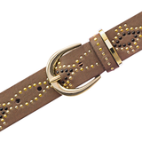 B.belt Melinda Gold Buckle Belt / Cognac