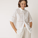 Indi & Cold Cotton Lace-insert Shirt