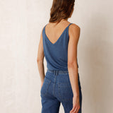 Indi & Cold Basic Linen Tank / Indigo