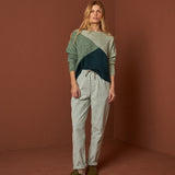 Indi & Cold Tricolor Jumper / Verde