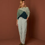 Indi & Cold Tricolor Jumper / Verde