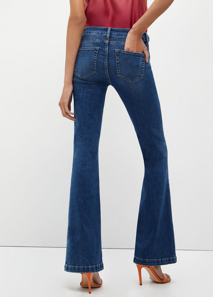 Liu Jo Beat Braid Waist Denim - Blue